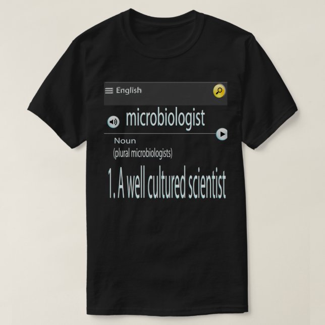 Mikrobiologie 34 T-Shirt (Design vorne)