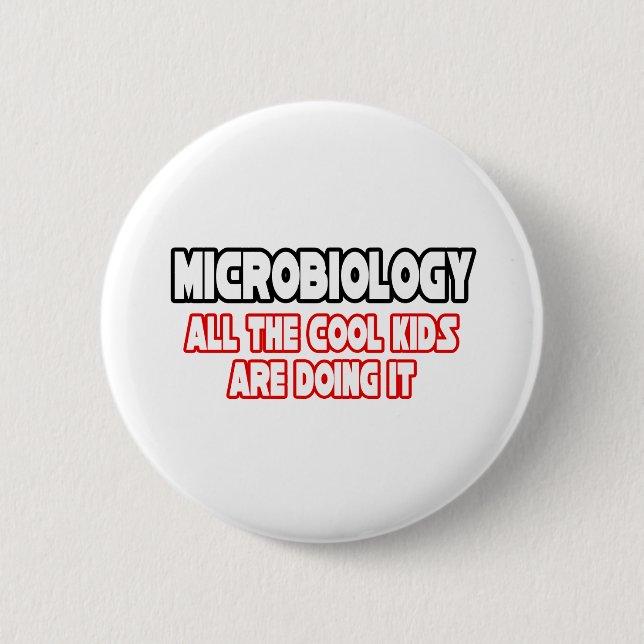 Mikrobiologie.. Coole Kinder Button (Vorderseite)