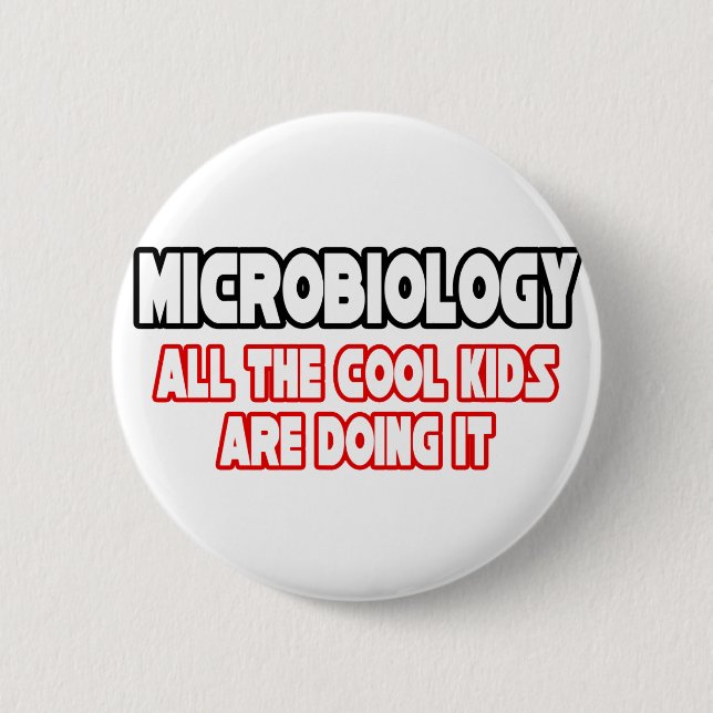 Mikrobiologie.. Coole Kinder Button (Vorderseite)