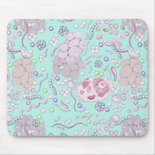 Mikrobiologie im Blau Mousepad