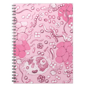 Mikrobiologie im Rosa Notizblock