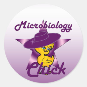 Mikrobiologie-Kick #9 Runder Aufkleber