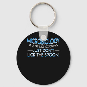 Mikrobiologie wie das Kochen lecken nicht Löffel Schlüsselanhänger