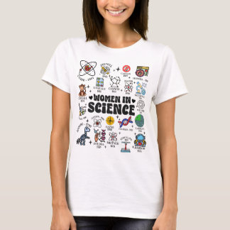 Mikrobiologin Women in Science PhD Feministin T-Shirt