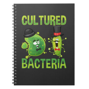 Mikrobiologische Kultur Bacteria Science Pup Notizblock