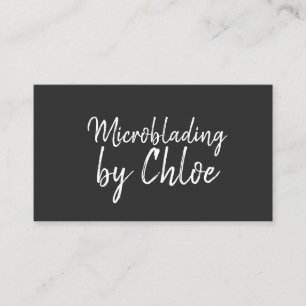 Mikroblading, Augenbrauen, Tattoo, Permanentes Mak Visitenkarte