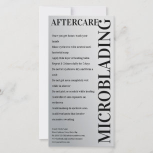 Mikroblading Dankeskarte