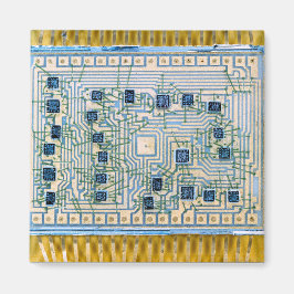 Mikrochips und Schaltkreise Magnet