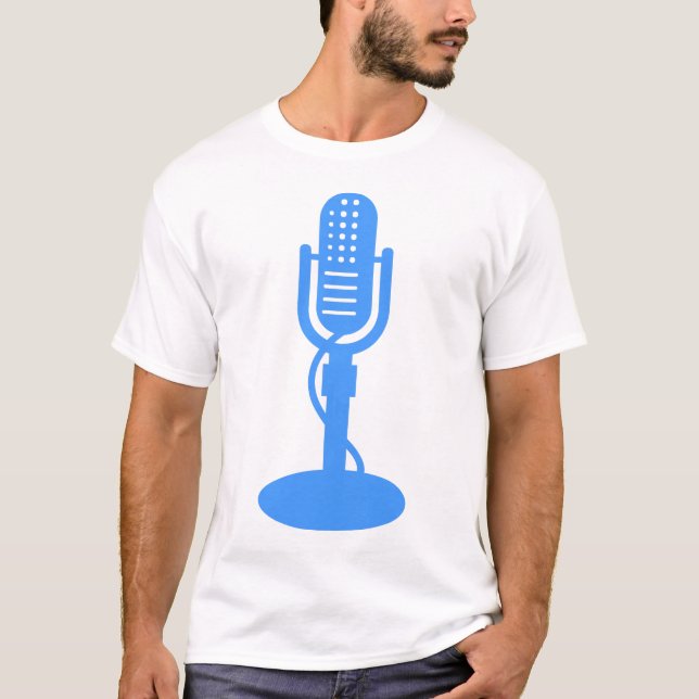 Mikrofon - Baby Blue T-Shirt (Vorderseite)