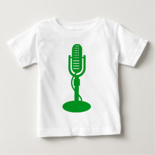 Mikrofon - grün baby t-shirt