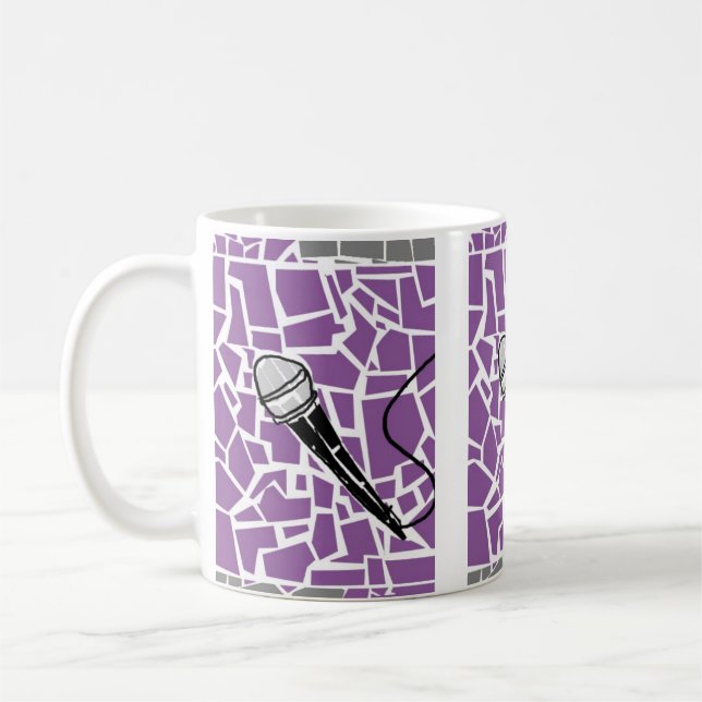 Mikrofon-Kaffee-Tasse Tasse (Links)