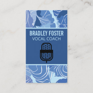 Mikrofon-Logo   Sänger Visitenkarte