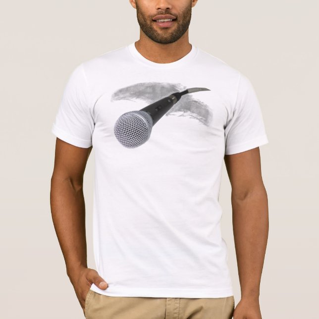 Mikrofon-Nahaufnahme-T - Shirt (Vorderseite)