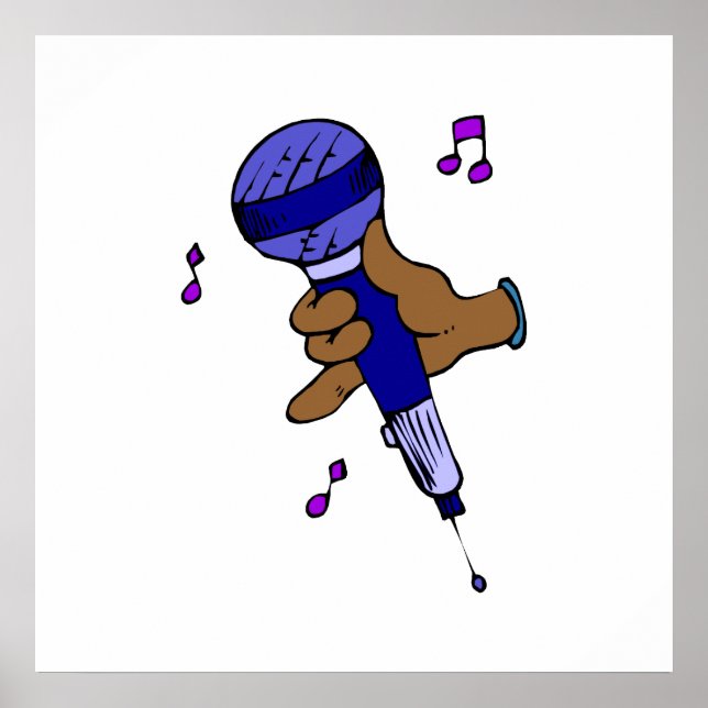 Mikrofon Poster (Vorne)