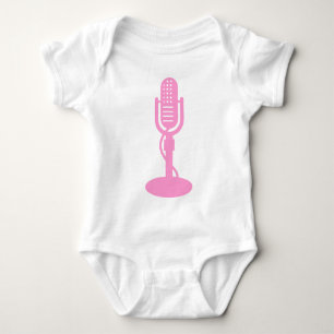 Mikrofon - Rosa Baby Strampler