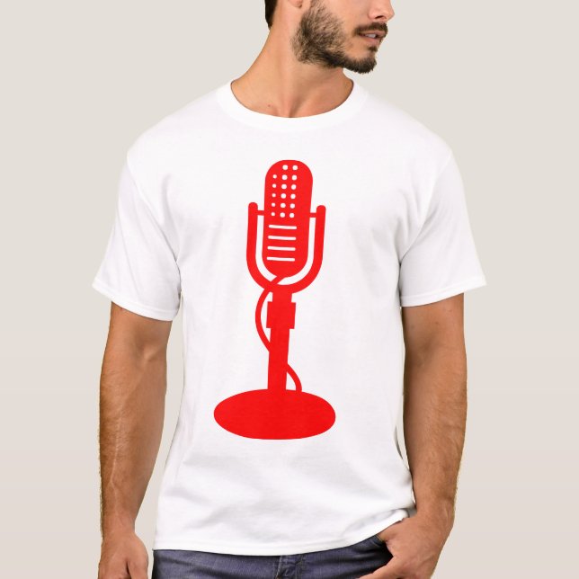 Mikrofon - Rot T-Shirt (Vorderseite)