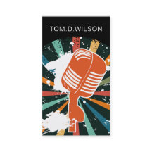 Mikrofon-Sängermusik Visitenkarte