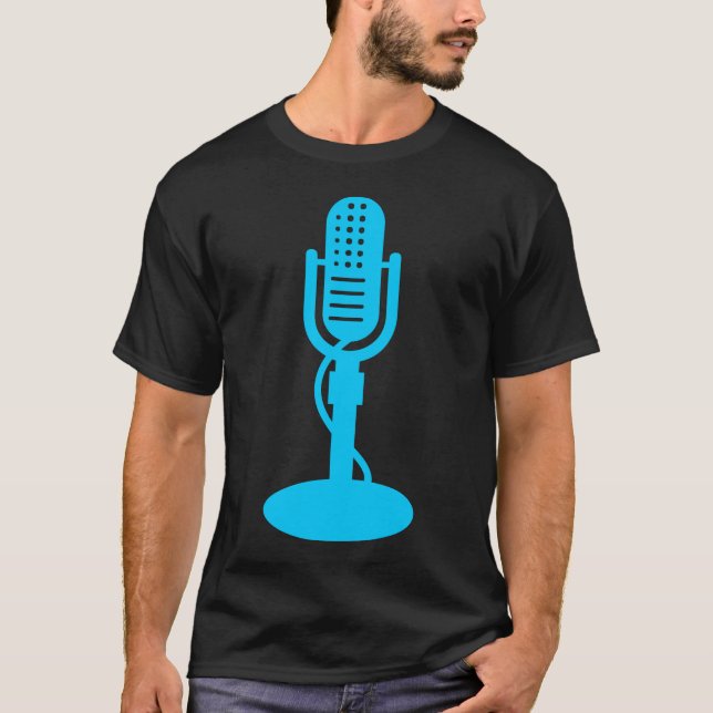 Mikrofon - Sky Blue T-Shirt (Vorderseite)