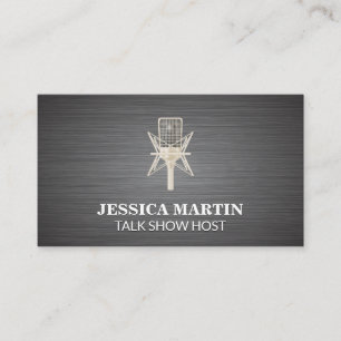 Mikrofon/Unterhaltung/Podcast Visitenkarte