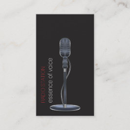 Mikrofon-Visitenkarte Visitenkarte