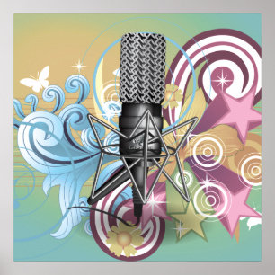 Mikrofonmuster Poster