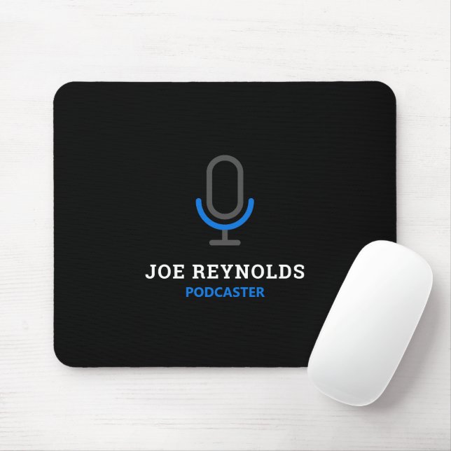 Mikrofonsymbol, Podcaster, Podcast Mousepad (Mit Mouse)