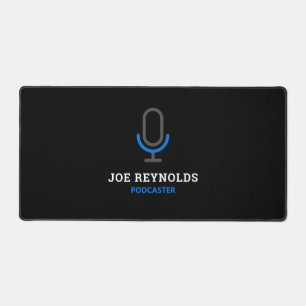 Mikrofonsymbol, Podcaster, Podcast Schreibtischunterlage