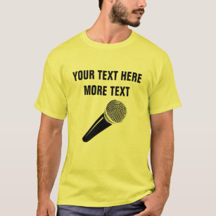 Mikrofont-shirt für singenParty karoake Musik T-Shirt
