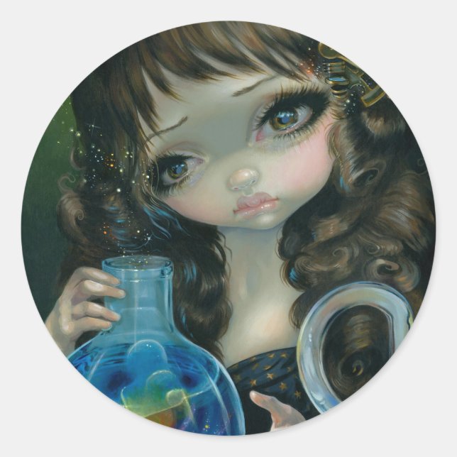 "Mikrokosmos"-Aufkleber "Galaxy" Runder Aufkleber (Vorderseite)