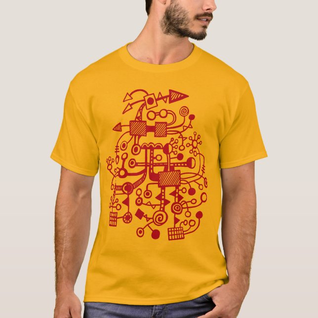 Mikrokosmos - Lila T-Shirt (Vorderseite)
