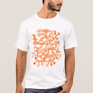 Mikrokosmos Macrocosm 02 - Orange T-Shirt