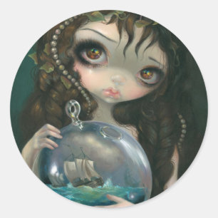 "Mikrokosmos: Seascape"-Aufkleber Runder Aufkleber