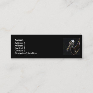 Mikromikrofonmusiksänger-Visitenkartelied Mini Visitenkarte