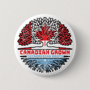 Mikronesia Micronesian Canadian Tree Roots Button