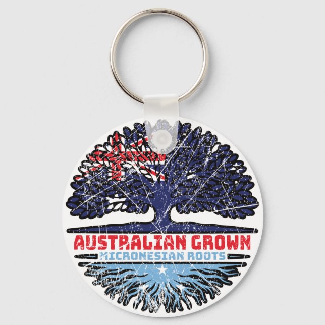 Mikronesia Mikronesian Australian Australia Tree Schlüsselanhänger (Vorderseite)