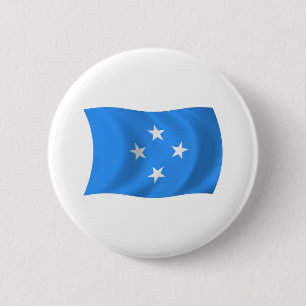 Mikronesien-Flagge-Button Button