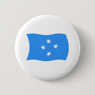 Mikronesien-Flagge-Button Button