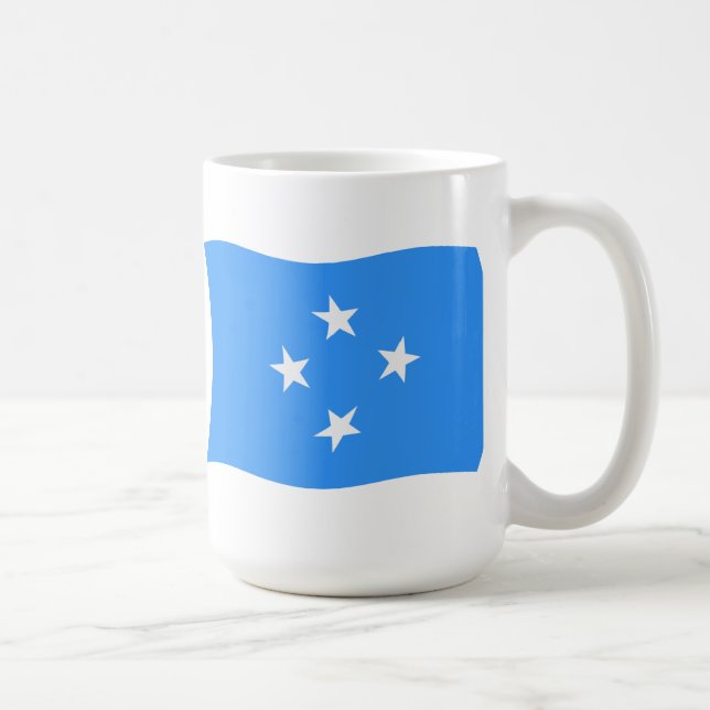 Mikronesien Flagge Tasse (Rechts)