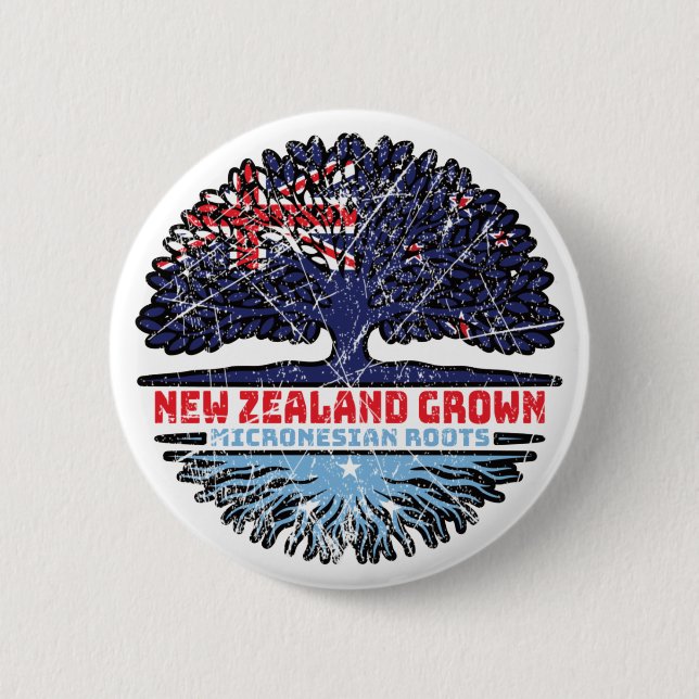 Mikronesien Mikronesisch Neuseeland Button (Vorderseite)