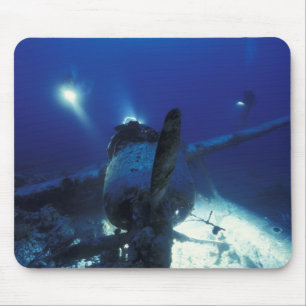 Mikronesien, Palau, Weltkulturerbe. Taucher Mousepad