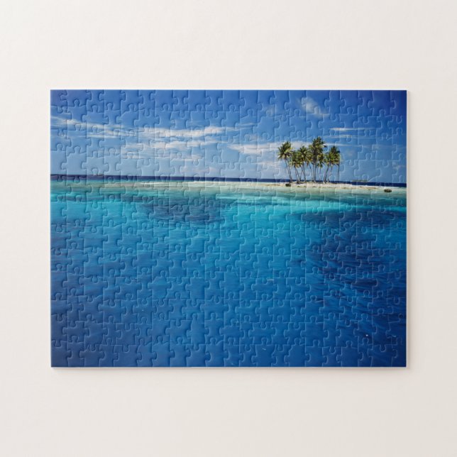 Mikronesien, Tonowas, View of idyllic tropical Puzzle (Horizontal)