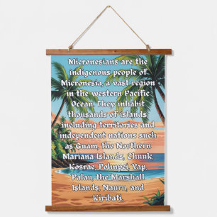 Mikronesier: Wir sind eins Wandteppich Mit Holzrahmen
