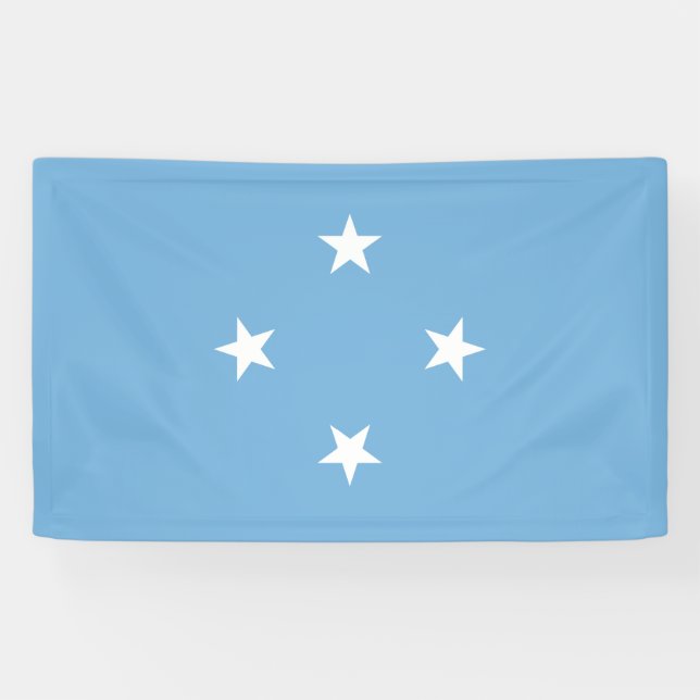 Mikronesische Flagge (Federated Staaten of Microne Banner (Horizontal)