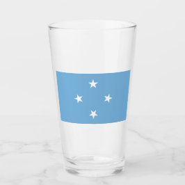 Mikronesische Flagge (Federated Staaten of Microne Glas