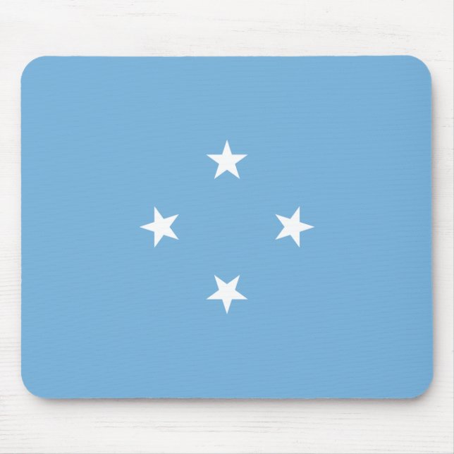 Mikronesische Flagge (Federated Staaten of Microne Mousepad (Vorne)