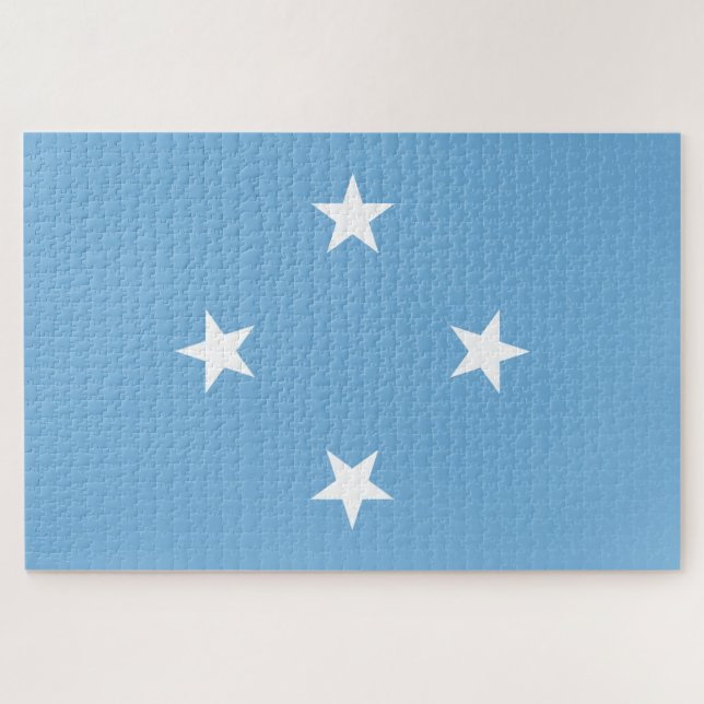 Mikronesische Flagge (Federated Staaten of Microne Puzzle (Horizontal)