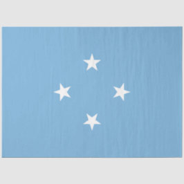 Mikronesische Flagge (Federated Staaten of Microne Seidenpapier