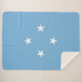 Mikronesische Flagge (Federated Staaten of Microne Sherpadecke