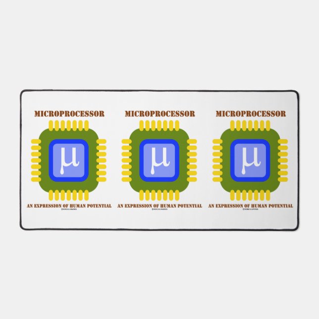 Mikroprozessor - ein Ausdruck menschlichen Potenzi Schreibtischunterlage (Vorderseite)