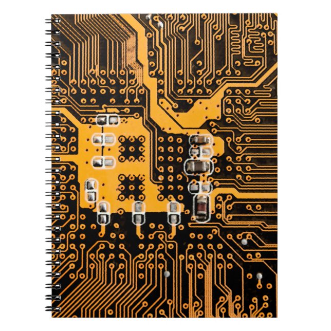 Mikroschema-Textur-Illustrationchip,mikro,hintergr Notizblock (Vorderseite)